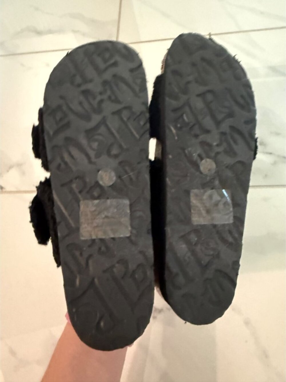 Mad Love Selema Black Boucle Lined Footbed Sandals 9 - Picture 9 of 11
